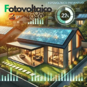 Fotovoltaico preventivo: moderno impianto solare su un tetto, simbolo di sostenibilità e pianificazione energetica