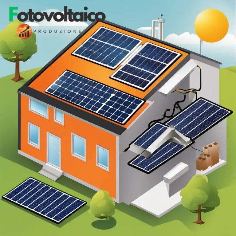 Differenza tra pannello solare e fotovoltaico illustrata con un pannello termico e uno fotovoltaico in un paesaggio rurale italiano