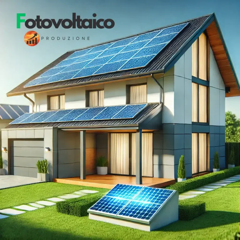 Pannello fotovoltaico 500W installato su tetto residenziale con cielo soleggiato, dimensioni compatte e design moderno